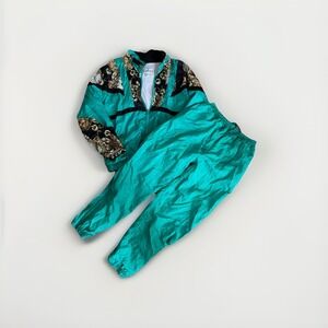 VINTAGE OLYMPIC EXPOSURE WOMENS TRACK SUIT, Sz Small Jacket And Matching Pants